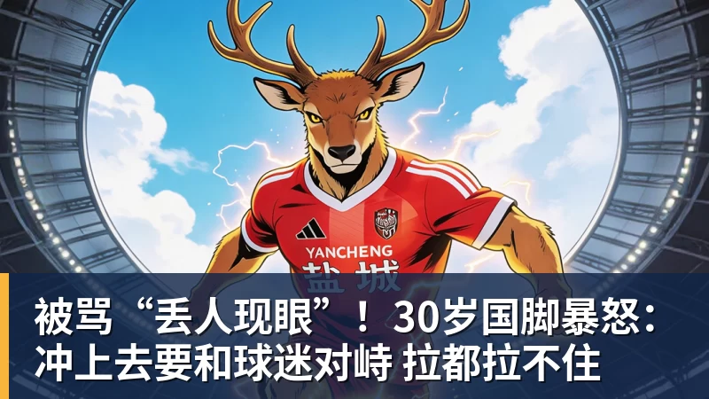 MK体育被骂“丢人现眼”！30岁国脚暴怒：冲上去要和球迷对峙 拉都拉不住